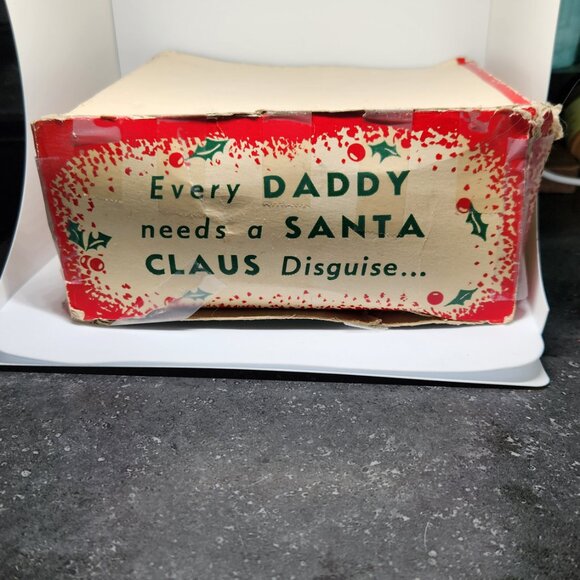 Vintage Santa Claus Disguise Mask with Box Scary Santa Face - Picture 14 of 14